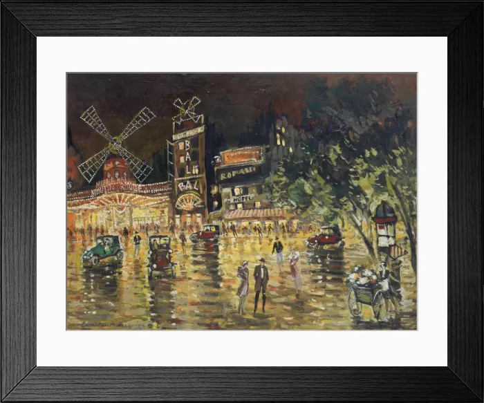 Framed Print : Le Moulin Rouge Framed Print : Le Moulin Rouge