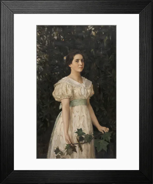 Framed Print : Portrait of Vera Savvishna Mamontova (1875-1907), 1896 Framed Print : Portrait of Vera Savvishna Mamontova (1875-1907), 1896
