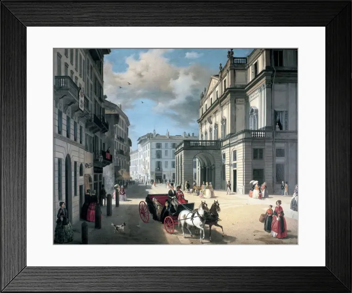 Framed Print : Teatro alla Scala, 1852 Framed Print : Teatro alla Scala, 1852