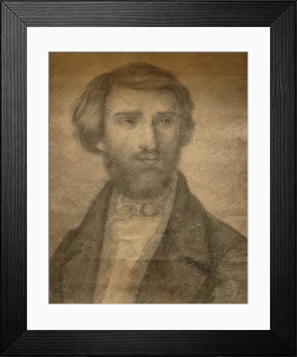 Framed Print : Portrait of the Composer Giuseppe Verdi (1813-1901), 1836 Framed Print : Portrait of the Composer Giuseppe Verdi (1813-1901), 1836
