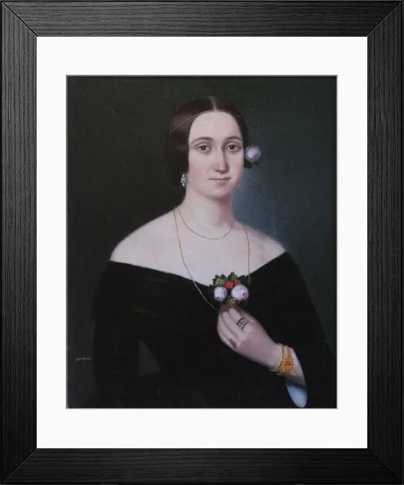 Framed Print : Portrait of Giuseppina Strepponi (1815-1897), c. 1850 Framed Print : Portrait of Giuseppina Strepponi (1815-1897), c. 1850