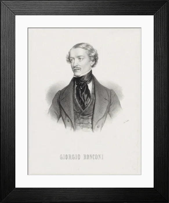 Framed Print : Portrait of the baritone Giorgio Ronconi (1810-1890), 1830s Framed Print : Portrait of the baritone Giorgio Ronconi (1810-1890), 1830s