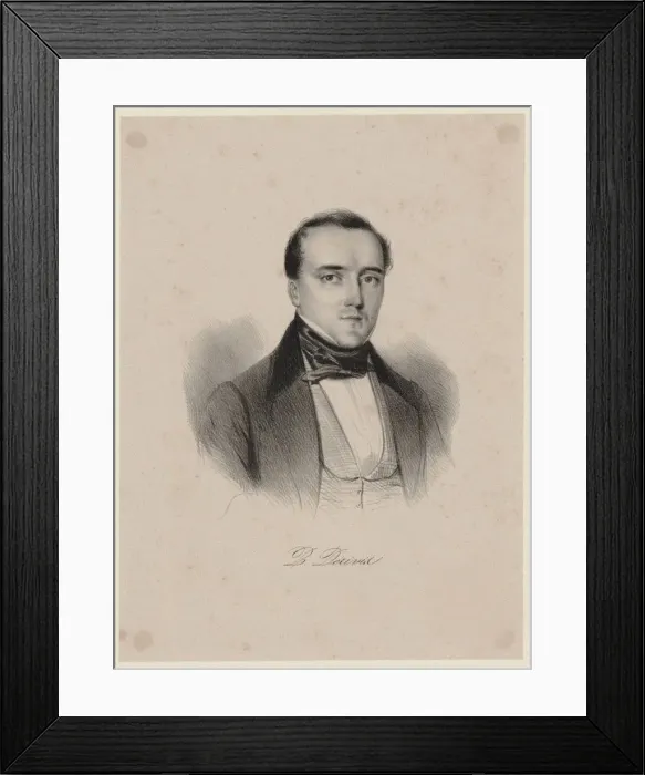 Framed Print : Portrait of the Bass Nicolas-Prosper Derivis (1808-1880), 1835 Framed Print : Portrait of the Bass Nicolas-Prosper Derivis (1808-1880), 1835