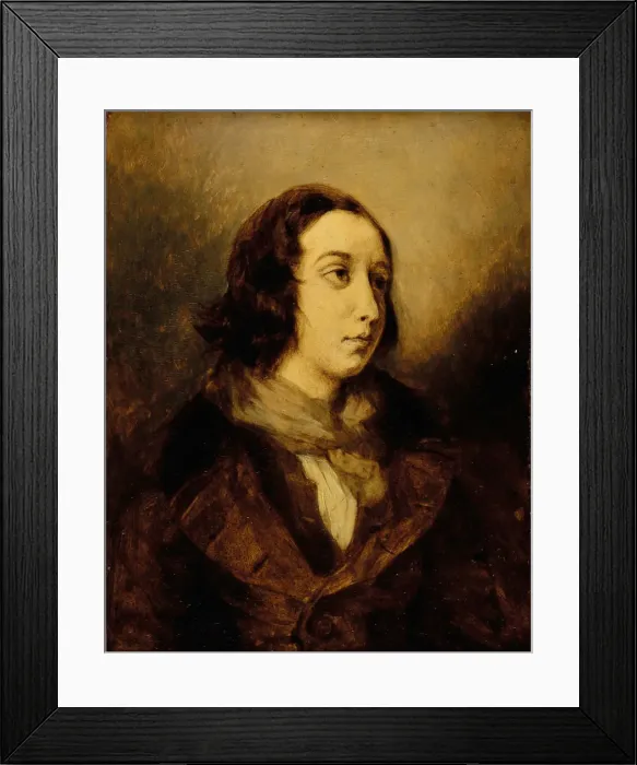 Framed Print : George Sand dressed as a man, 1834 Framed Print : George Sand dressed as a man, 1834