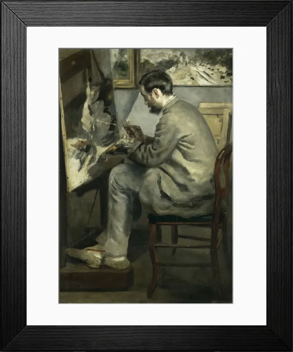 Framed Print : Frederic Bazille at his easel, 1867 Framed Print : Frederic Bazille at his easel, 1867