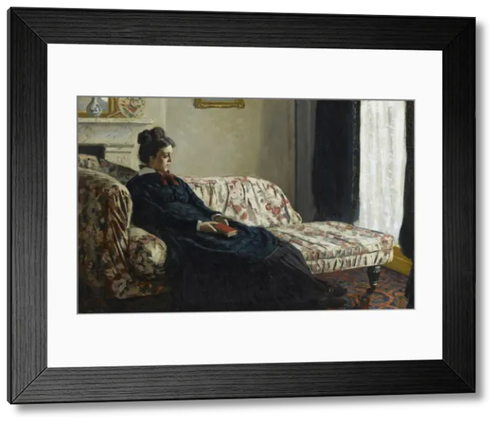 Framed Print : Meditation. Madame Monet au canape, c. 1871 Framed Print : Meditation. Madame Monet au canape, c. 1871