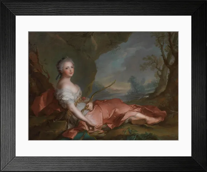 Framed Print : Princess Marie Adelaide of France (1732-1800) as Diana, 1745 Framed Print : Princess Marie Adelaide of France (1732-1800) as Diana, 1745