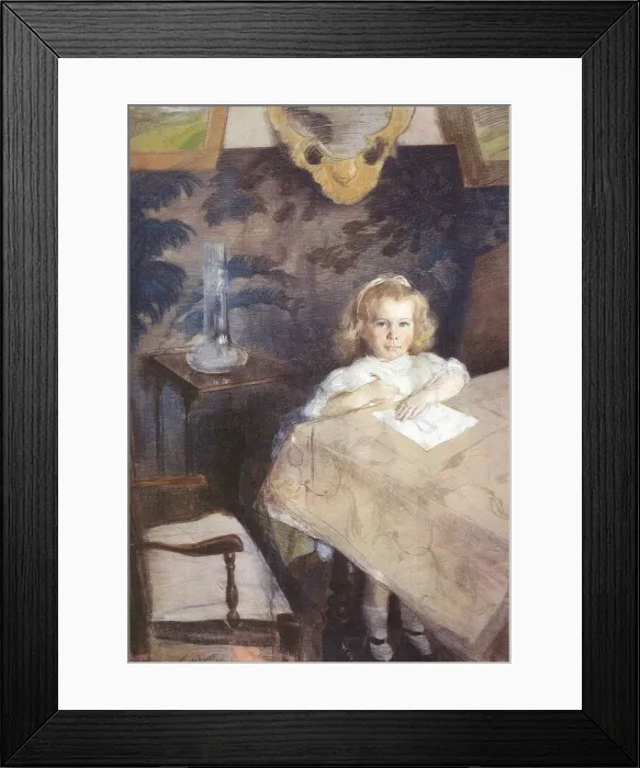 Framed Print : Portrait of Marina Nikolayevna Gritsenko (1901-1971) as Child, 1905 Framed Print : Portrait of Marina Nikolayevna Gritsenko (1901-1971) as Child, 1905