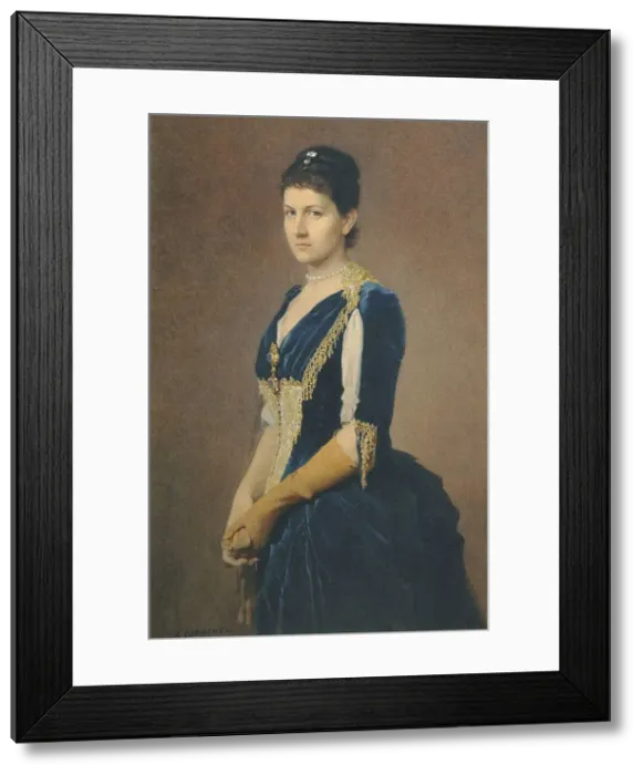 Framed Print : Portrait of Maria Grigoryevna Shcherbatova, nee Stroganova (1857-1920) Framed Print : Portrait of Maria Grigoryevna Shcherbatova, nee Stroganova (1857-1920)