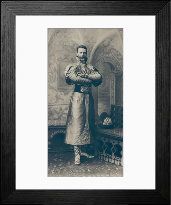 Framed Print : Grand Duke Sergei Alexandrovich of Russia (1857-1905) in the princely garment of the 17th century, 1 Framed Print : Grand Duke Sergei Alexandrovich of Russia (1857-1905) in the princely garment of the 17th century, 1