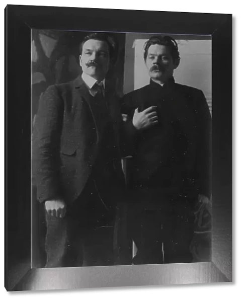Akseli Gallen-Kallela and Maxim Gorky in Helsinki, c. 1905