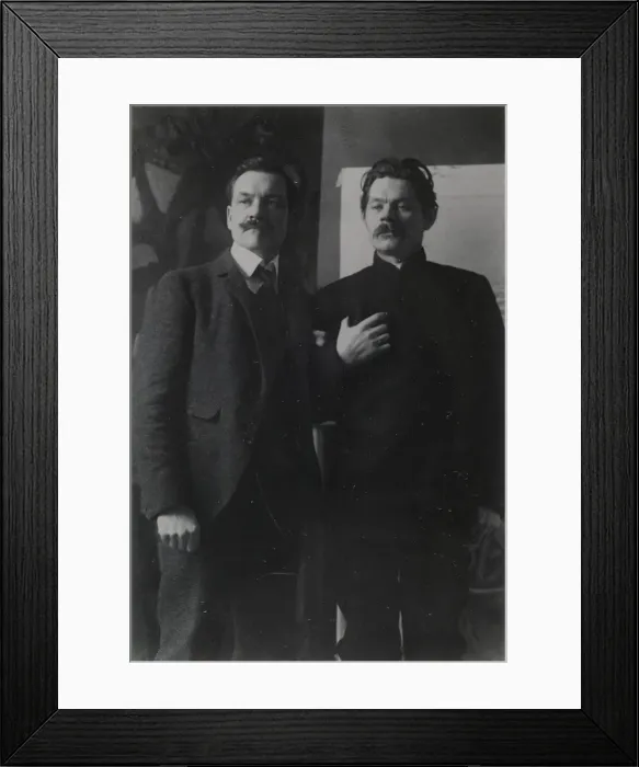 Framed Print : Akseli Gallen-Kallela and Maxim Gorky in Helsinki, c. 1905 Framed Print : Akseli Gallen-Kallela and Maxim Gorky in Helsinki, c. 1905
