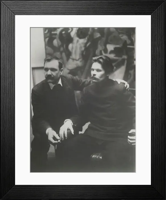 Framed Print : Akseli Gallen-Kallela and Maxim Gorky in Helsinki, c. 1905 Framed Print : Akseli Gallen-Kallela and Maxim Gorky in Helsinki, c. 1905