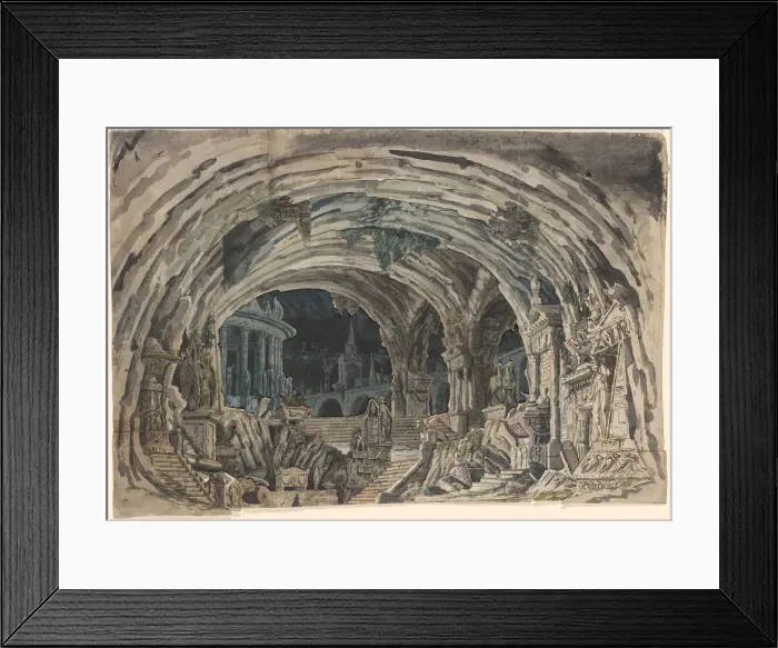 Framed Print : Aula Sepulcrale, 1830s