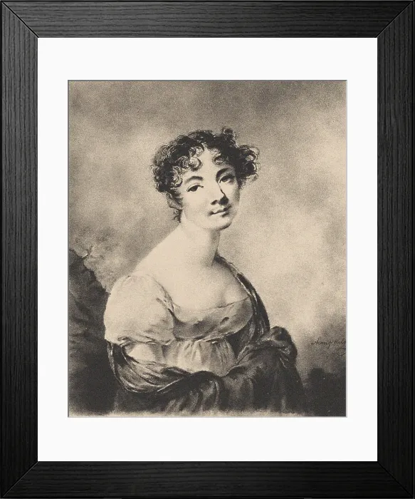 Framed Print : Portrait of Natalia Vasilyevna Bulgakova (1785-1841), nee Khovanskaya Framed Print : Portrait of Natalia Vasilyevna Bulgakova (1785-1841), nee Khovanskaya