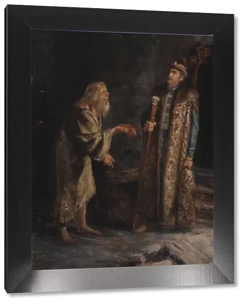 Blessed Nicholas, the Fool for Christ of Pskov and Tsar Ivan IV the Terrible, 1899