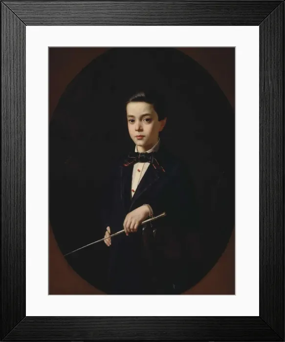 Framed Print : Portrait of B. A. Naryshkin as child, 1854 Framed Print : Portrait of B. A. Naryshkin as child, 1854