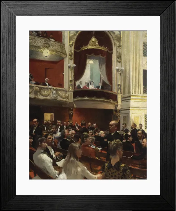 Framed Print : An Evening at the Royal Theatre, Copenhagen, 1887-1888