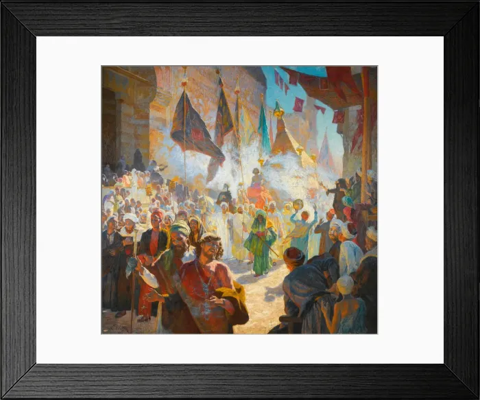 Framed Print : The procession of the mahmal through the streets of Cairo, 1909 Framed Print : The procession of the mahmal through the streets of Cairo, 1909