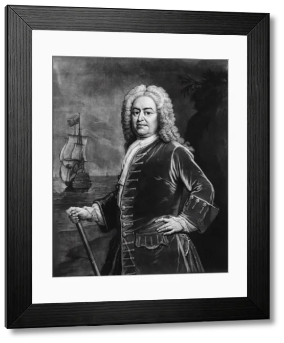 Framed Print : Portrait of Admiral Sir John Norris (1670-1749) Framed Print : Portrait of Admiral Sir John Norris (1670-1749)