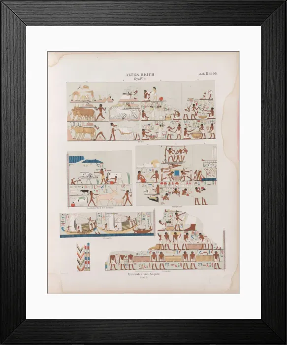 Framed Print : Old Kingdom. Fourth Dynasty. Pyramids at Saqqara. Monuments from Egypt and Ethiopia, ca. 1849 Framed Print : Old Kingdom. Fourth Dynasty. Pyramids at Saqqara. Monuments from Egypt and Ethiopia, ca. 1849