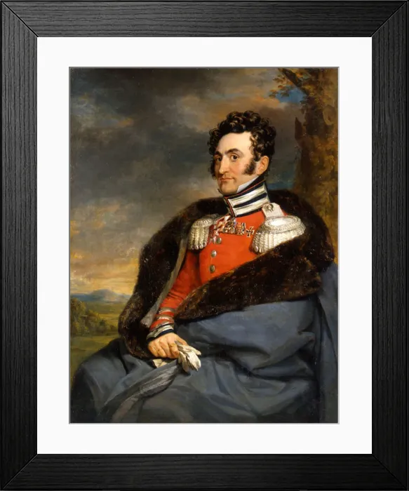 Framed Print : Portrait of Vladimir Ivanovich Kablukov (1781-1848), before 1825 Framed Print : Portrait of Vladimir Ivanovich Kablukov (1781-1848), before 1825