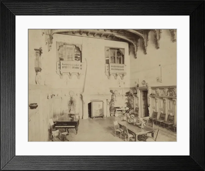 Framed Print : Interior of the Manor house at the Muromtsevo Estate, before 1909 Framed Print : Interior of the Manor house at the Muromtsevo Estate, before 1909