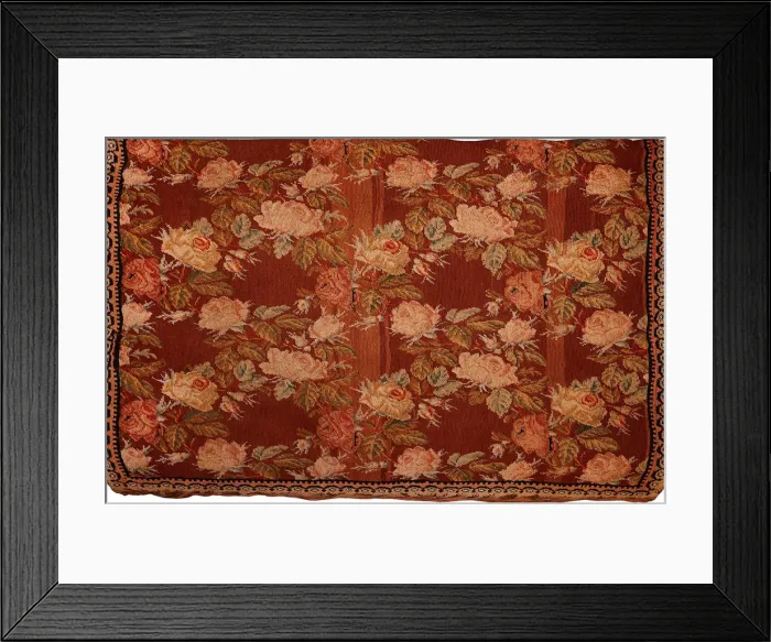 Framed Print : Bedcover, Early 19th cen Framed Print : Bedcover, Early 19th cen