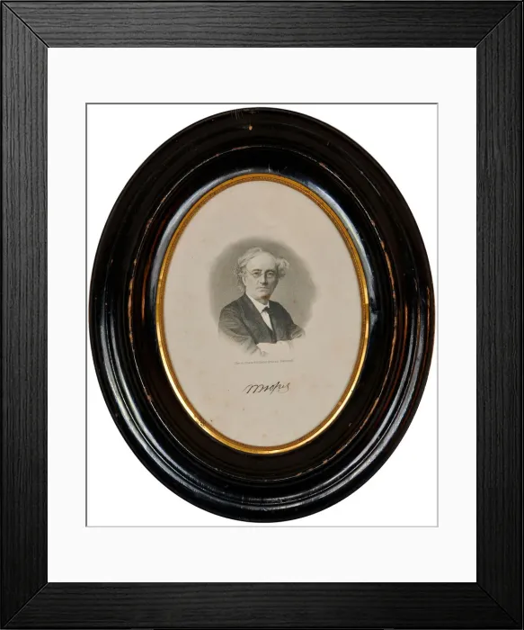 Framed Print : Portrait of the poet Fyodor Ivanovich Tyutchev (1803-1873), Second Half of the 19th cen Framed Print : Portrait of the poet Fyodor Ivanovich Tyutchev (1803-1873), Second Half of the 19th cen