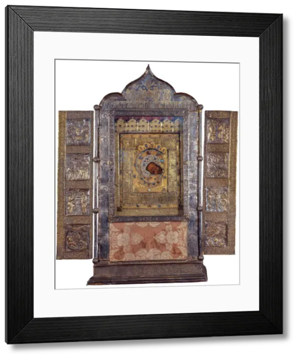Framed Print : Our Lady of Korsun (Korsunskaya), First Half of 16th cen Framed Print : Our Lady of Korsun (Korsunskaya), First Half of 16th cen