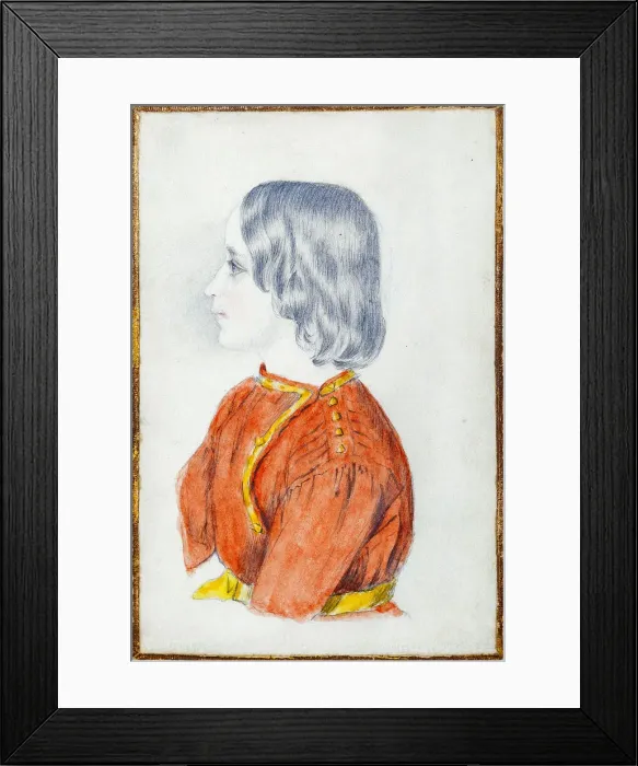 Framed Print : Portrait of Grigori Alexandrovich Pushkin (1835-1905), Son of the Poet, 1844 Framed Print : Portrait of Grigori Alexandrovich Pushkin (1835-1905), Son of the Poet, 1844