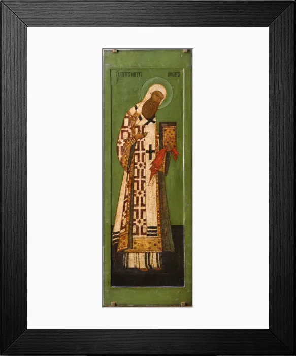 Framed Print : Saint Metropolitan Peter of Moscow, 17th century Framed Print : Saint Metropolitan Peter of Moscow, 17th century