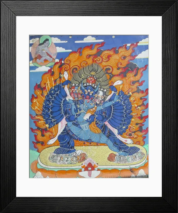 Framed Print : Vajrabhairava (Thangka), 19th century Framed Print : Vajrabhairava (Thangka), 19th century