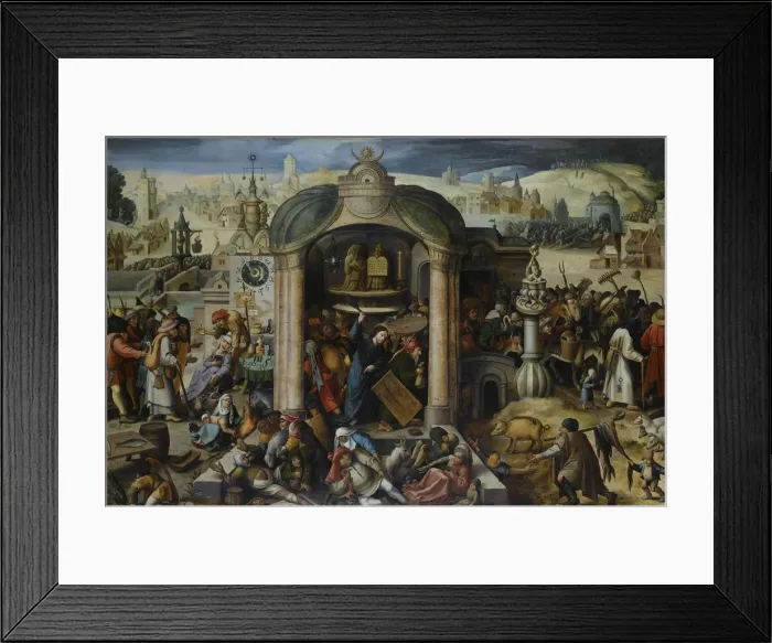 Framed Print : Christ Driving the Money Changers from the Temple Framed Print : Christ Driving the Money Changers from the Temple