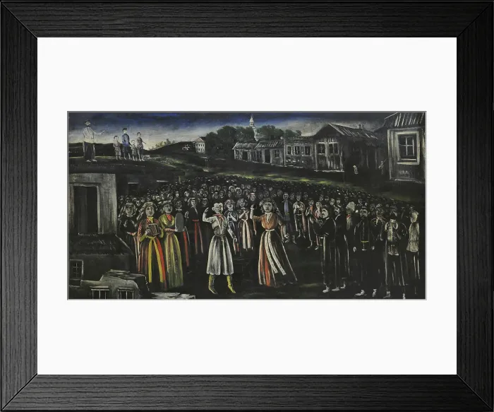 Framed Print : Church festival in Kartli Framed Print : Church festival in Kartli