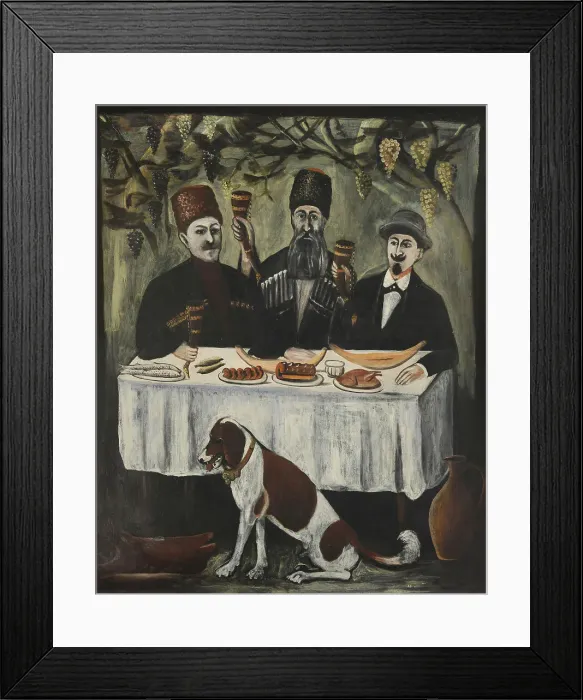 Framed Print : Feast in a vine pergola Framed Print : Feast in a vine pergola