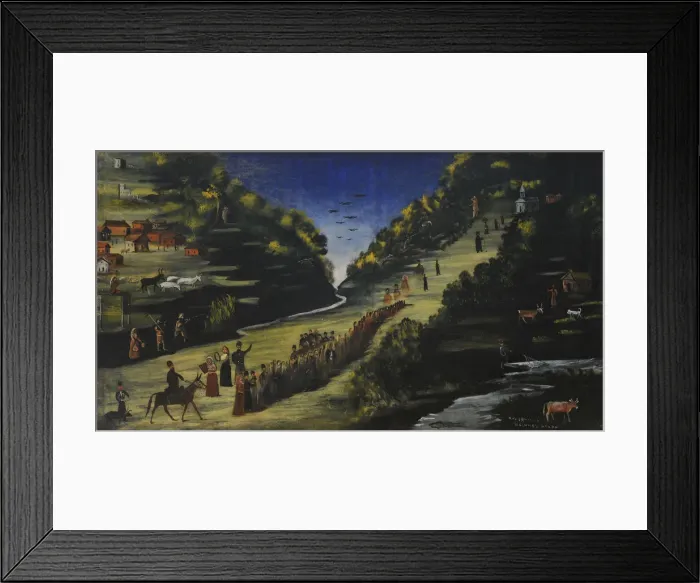 Framed Print : Fete on the Bank of Tskhenistsqali river Framed Print : Fete on the Bank of Tskhenistsqali river
