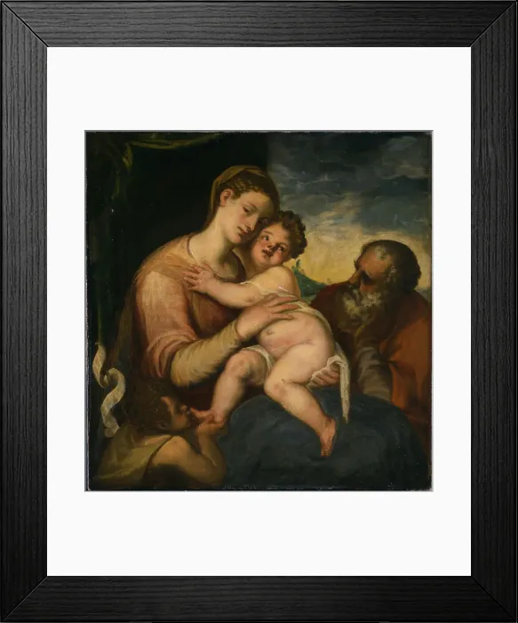 Framed Print : The Holy Family with John the Baptist Framed Print : The Holy Family with John the Baptist