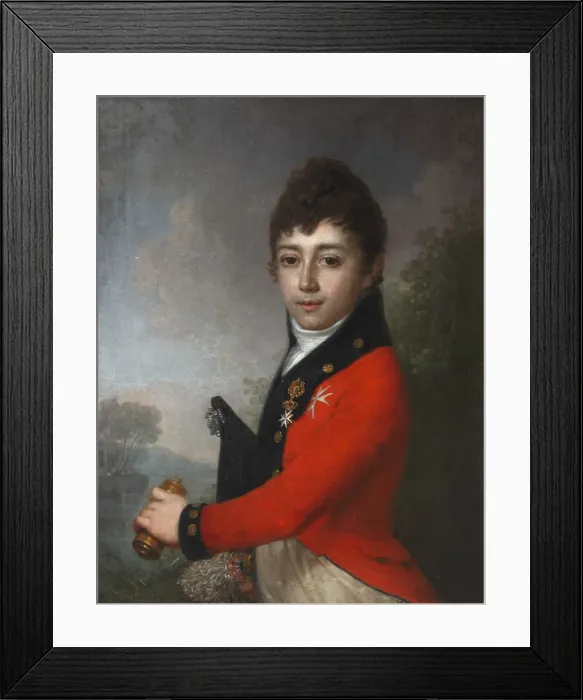 Framed Print : Portrait of Baron Alexey Nikolaevich Serdobin (1790-1834) as Child Framed Print : Portrait of Baron Alexey Nikolaevich Serdobin (1790-1834) as Child