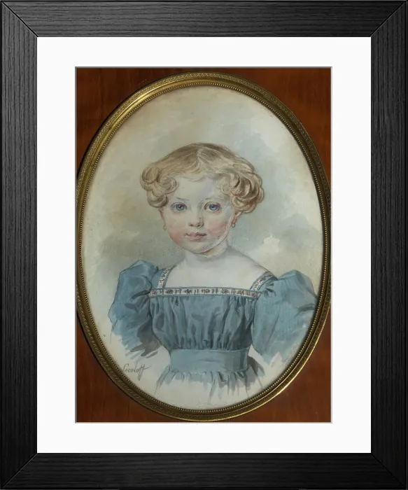 Framed Print : Portrait of Olga von Grote (1826-1888) Framed Print : Portrait of Olga von Grote (1826-1888)