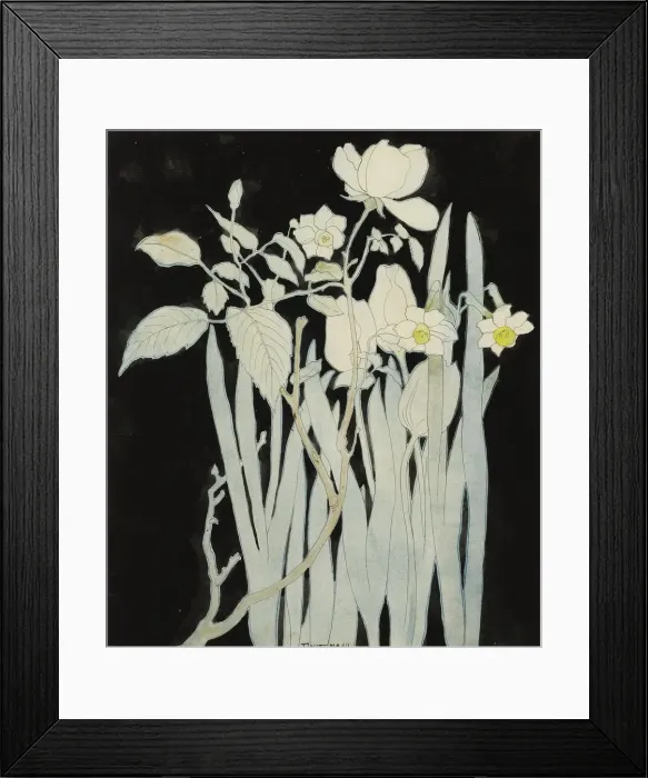 Framed Print : Daffodils And Roses Framed Print : Daffodils And Roses
