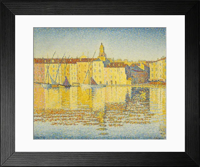 Framed Print : Maisons du Port, Saint-Tropez Framed Print : Maisons du Port, Saint-Tropez