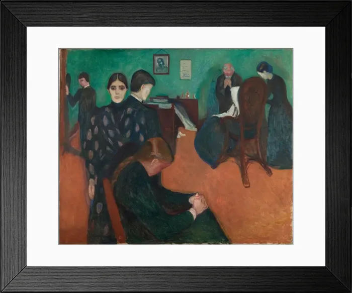 Framed Print : Death in the Sickroom