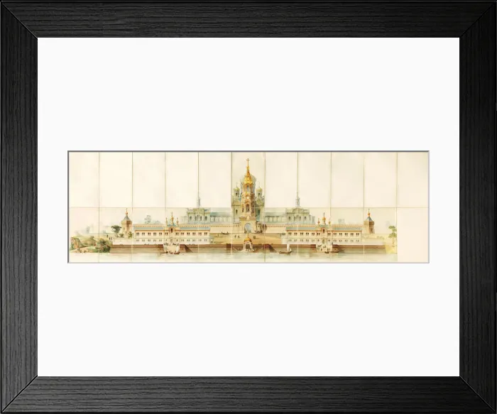 Framed Print : Architectural study for a Russian monastery Framed Print : Architectural study for a Russian monastery