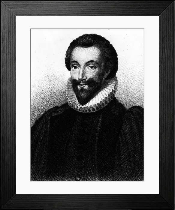 Framed Print : Portrait of the poet John Donne (1572-1631), 17th century Framed Print : Portrait of the poet John Donne (1572-1631), 17th century