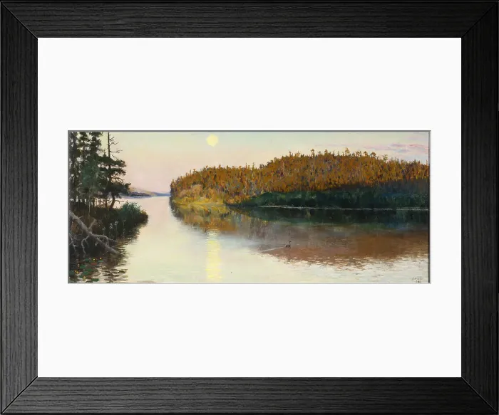 Framed Print : Landscape in Kuhmo, 1890 Framed Print : Landscape in Kuhmo, 1890