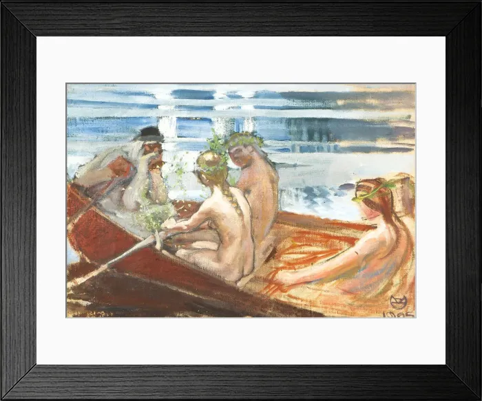 Framed Print : Vainamoinens Boat-ride (Vainamoisen venematka), 1905 Framed Print : Vainamoinens Boat-ride (Vainamoisen venematka), 1905