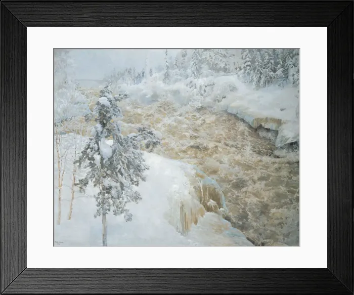 Framed Print : Imatra in wintertime (Imatra talvella), 1893 Framed Print : Imatra in wintertime (Imatra talvella), 1893