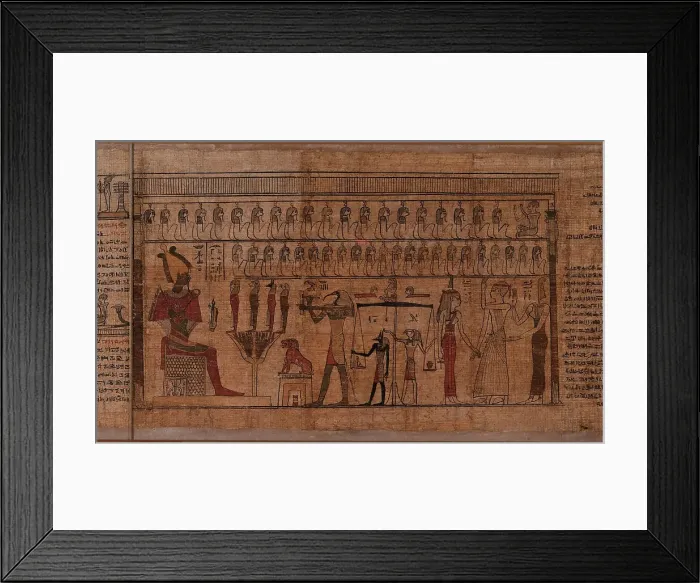 Framed Print : Ancient Egyptian Funerary Text, 2th century BC Framed Print : Ancient Egyptian Funerary Text, 2th century BC