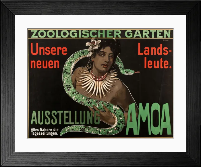Framed Print : Exhibition Samoa. Our new fellow countrymen, 1901 Framed Print : Exhibition Samoa. Our new fellow countrymen, 1901